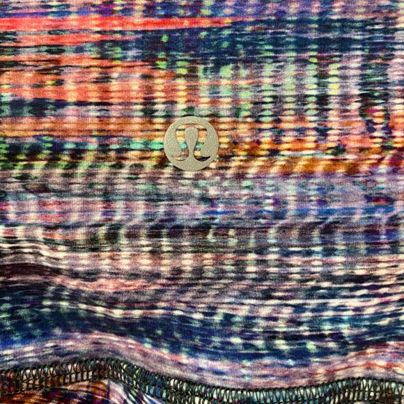 Lululemon Leggings Women 4 Digital Oasis Multicolor Wunder Train High Rise Tight - Picture 3 of 8